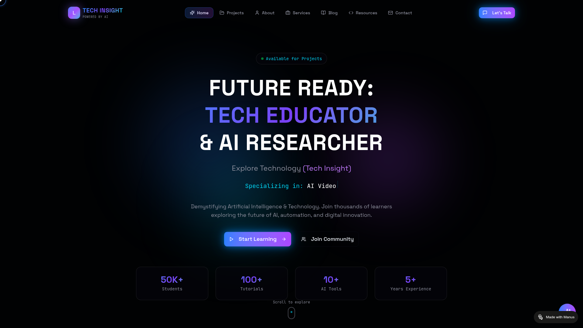 Screenshot of LWA Tech