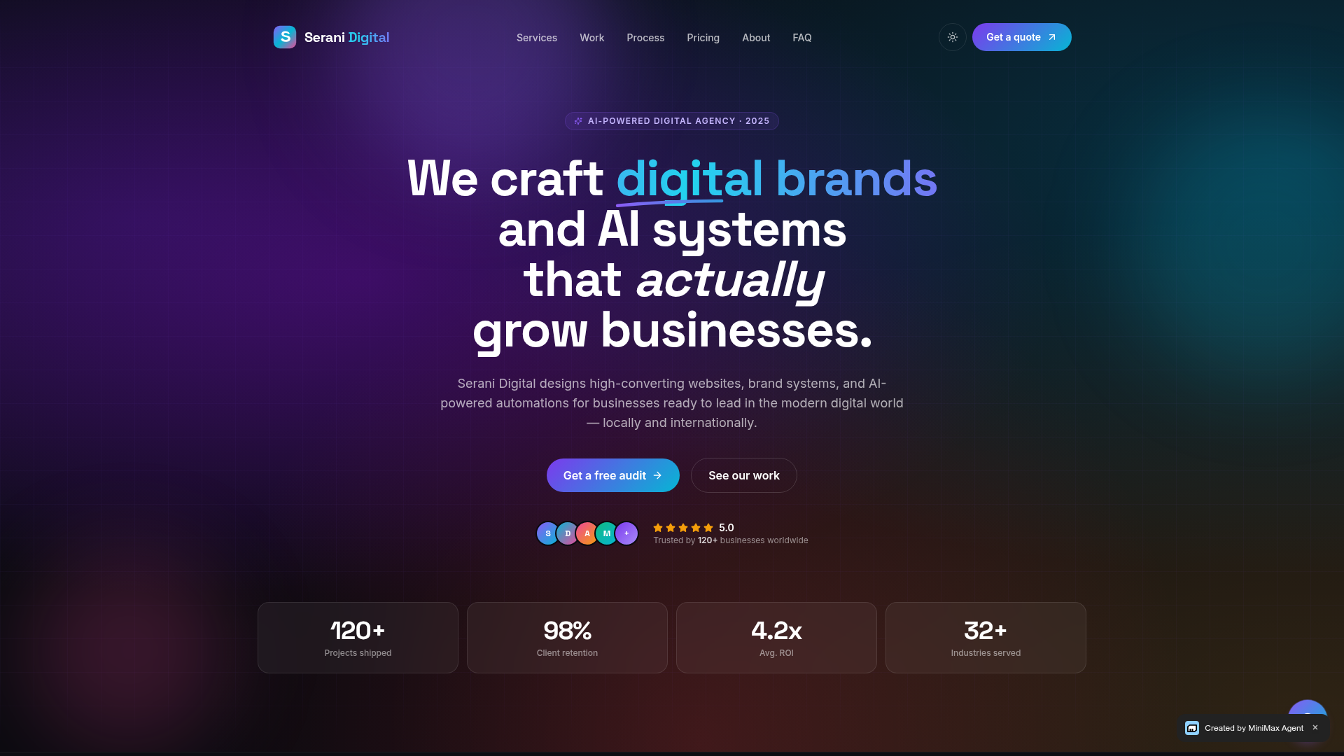 Screenshot of Serani Digital — v2